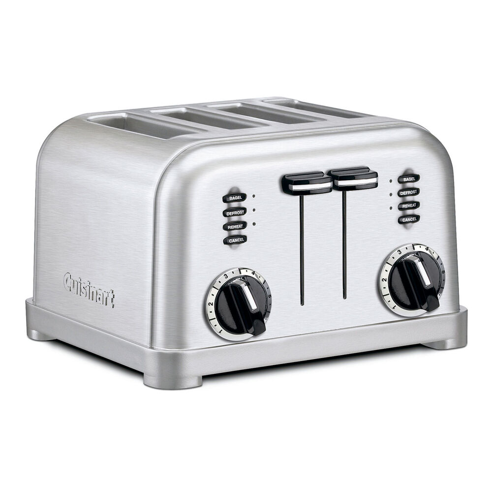 Cuisinart Metal Classic 4 Slice Toaster Sur La Table As your food toasts, a series of bars on the lcd screen will gradually disappear to give you a visual cue as to how much longer the. cuisinart metal classic 4 slice toaster