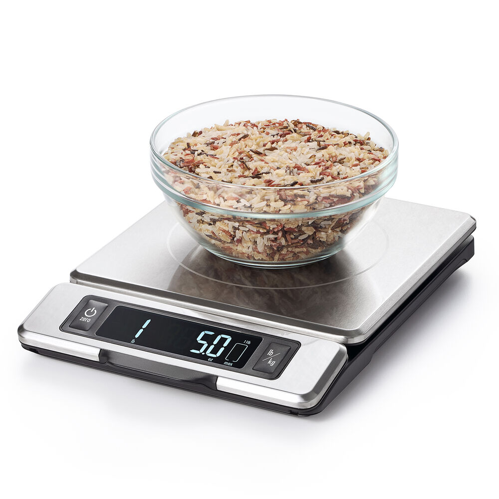Oxo 11 Lb Stainless Steel Scale With Pull Out Display Sur La Table