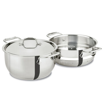All-Clad Casserole with Lid and Steamer Insert, 5 qt.