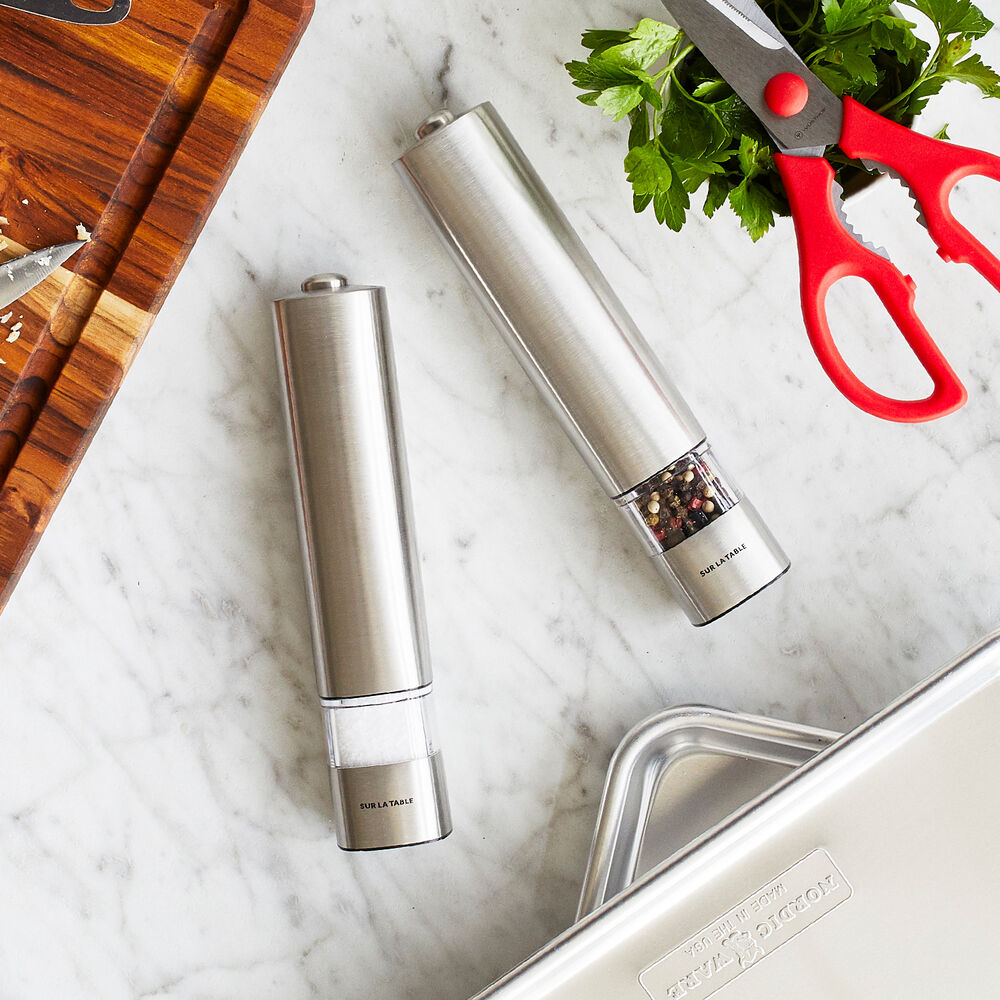 Sur La Table Electric Salt & Pepper Mills, Set of 2 Sur La Table
