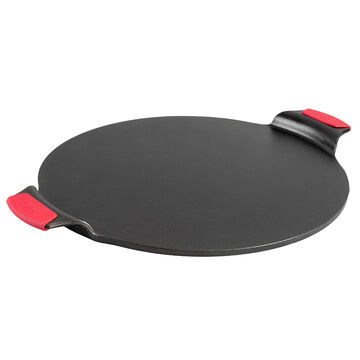 Lodge Cast Iron Pizza Pan with Silicone Handles, 15&#34;
