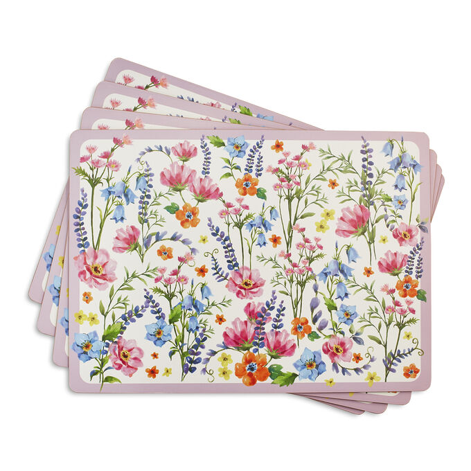 Floral CorkBacked Placemats, Set of 4 Sur La Table