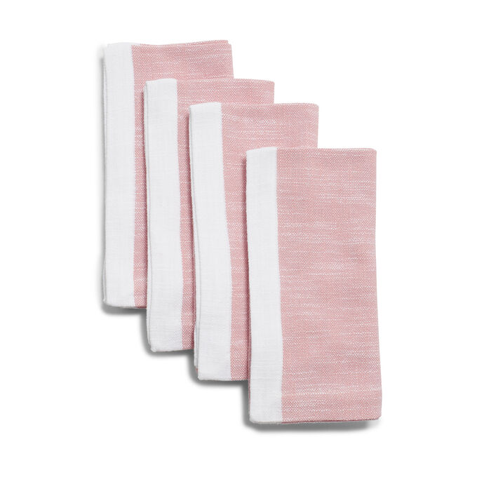 Pink Chalk Napkins, Set of 4 