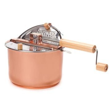 Copper Plated Stainless Steel Whirley Pop and Cello Popcorn Set
