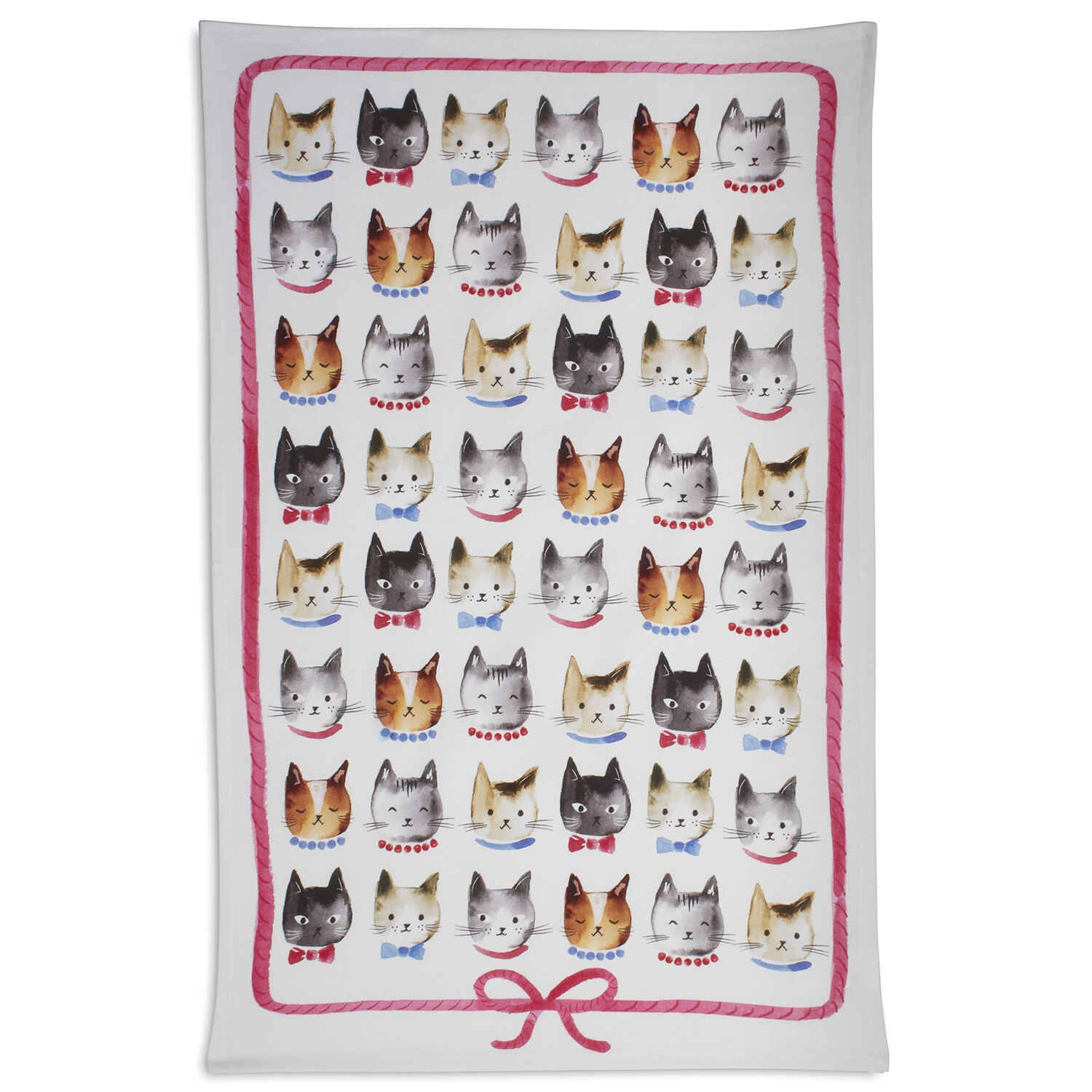 cat dish towel