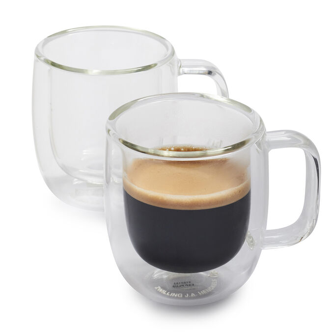 Zwilling J.A. Henckels Sorrento Plus DoubleWall Espresso Glasses, 2.7