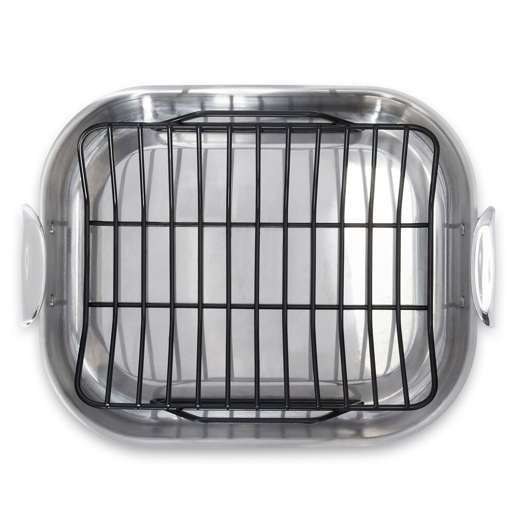 AllClad Stainless Steel Roasting Pan with Nonstick Rack Sur La Table