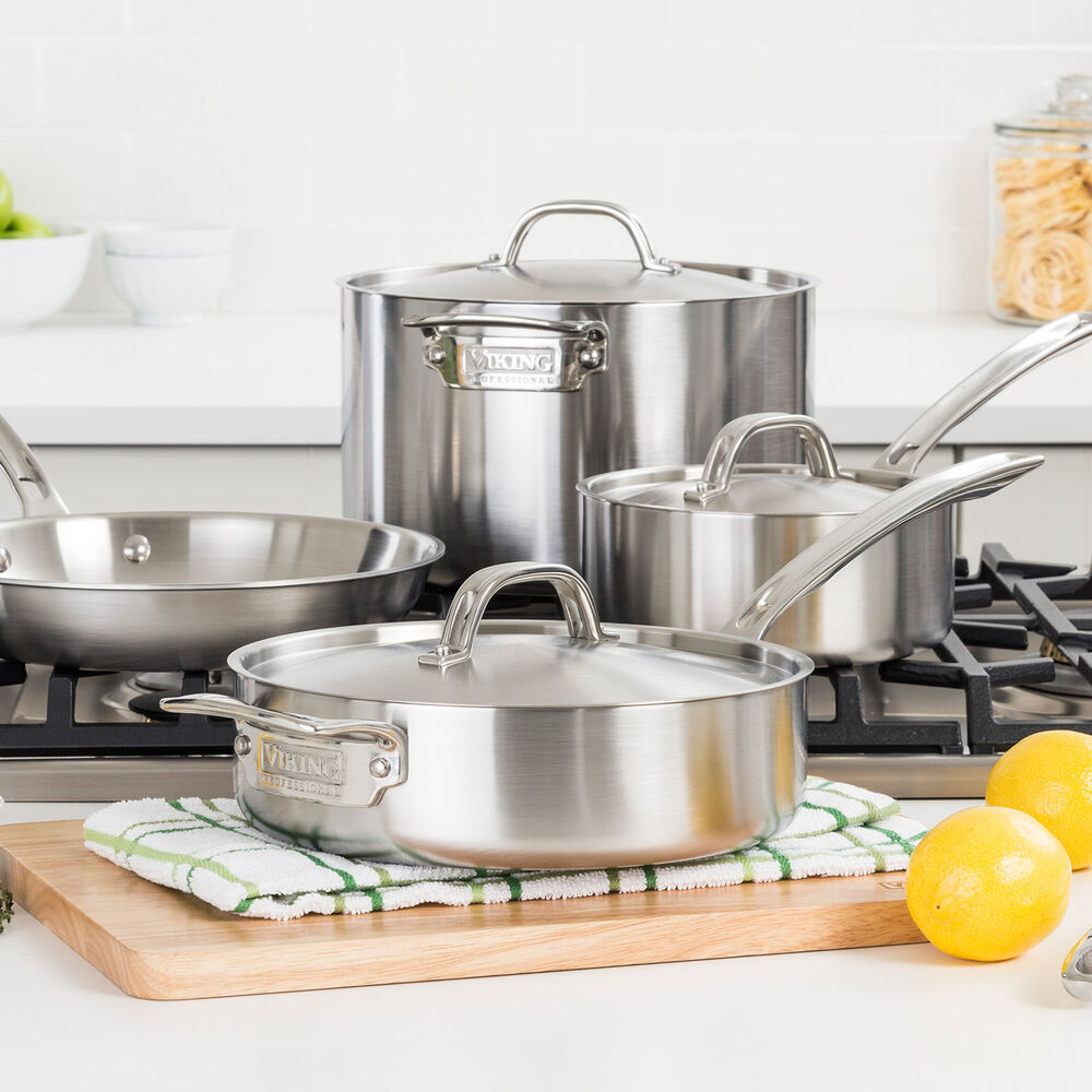 Viking Professional 5ply Stainless Steel 7Piece Cookware Set Sur La