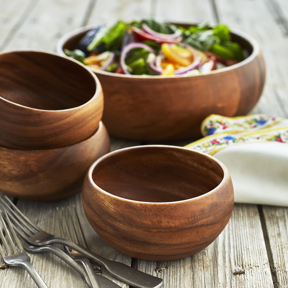 Acacia Wood Salad Bowl Sur La Table