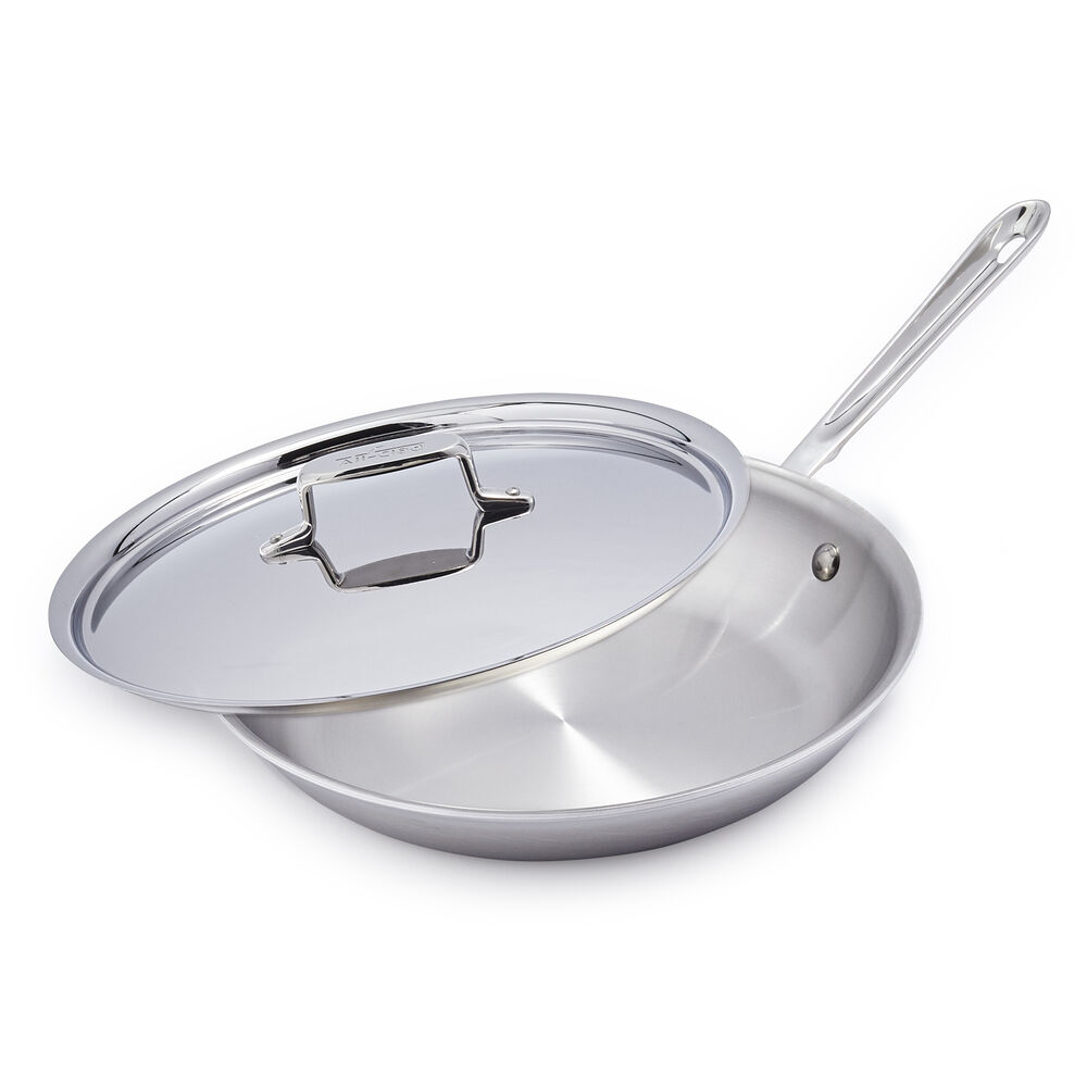 All Clad D5 Brushed Stainless Steel Skillet