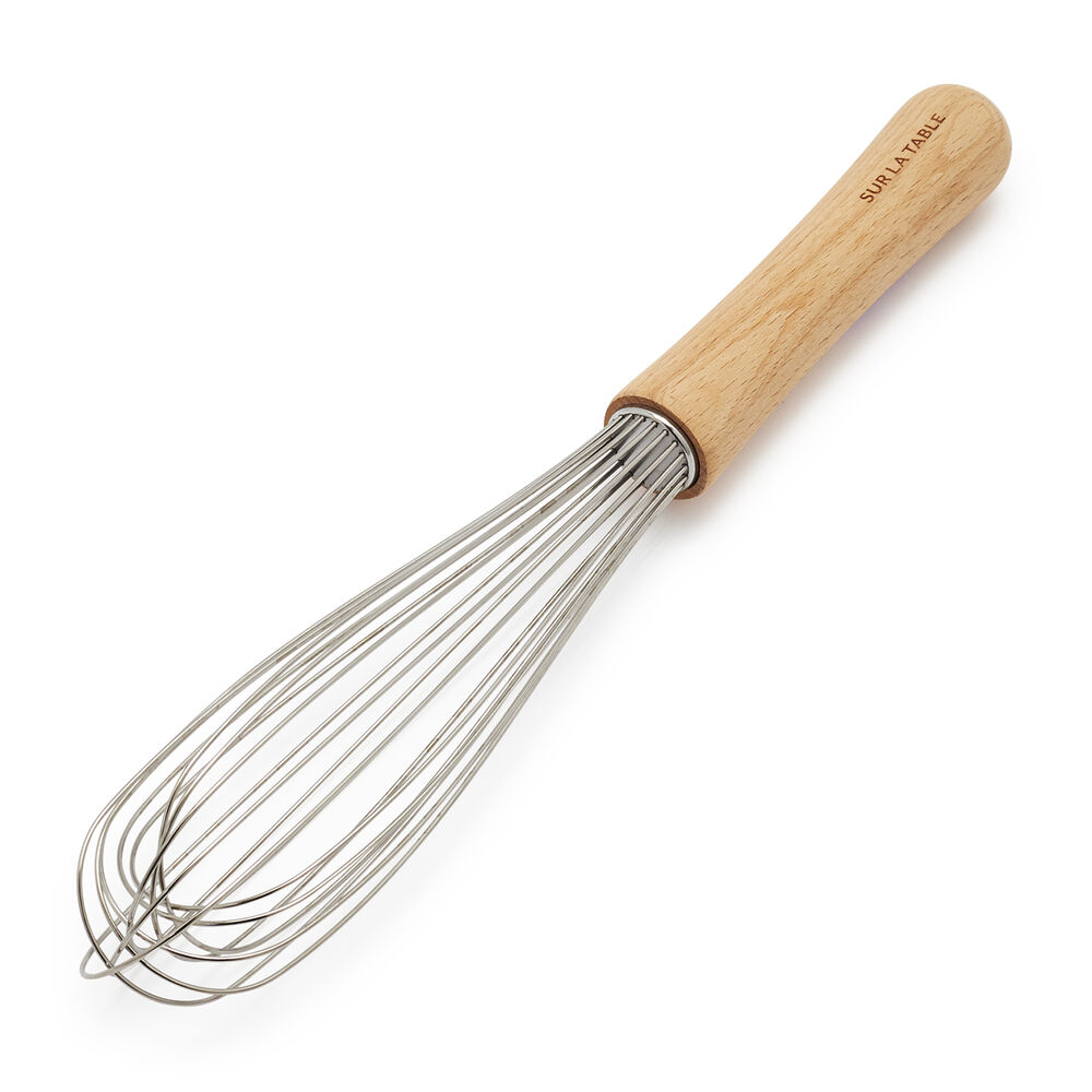 Sur La Table BeechwoodHandled French Whisk, 12" Sur La Table