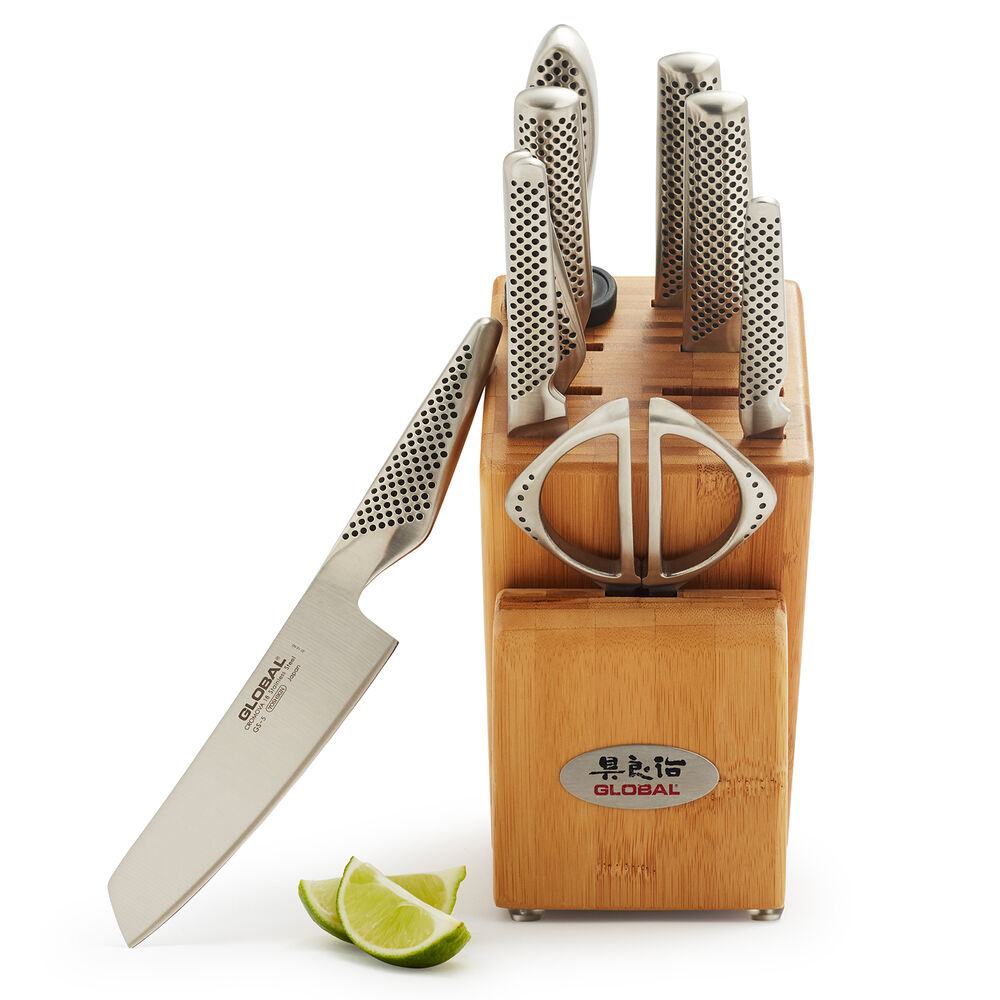 Global 10-Piece Takashi Knife Block Set | Sur La Table