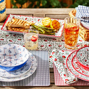 Sur La Table Strawberry Outdoor Melamine Dinner Plate