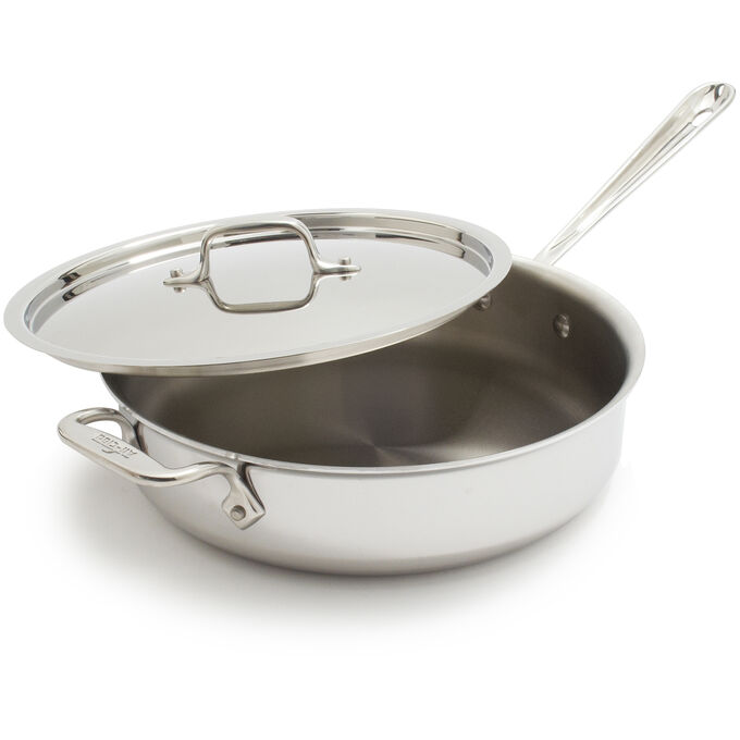All Clad D3 Stainless Steel Covered Sauté Pan