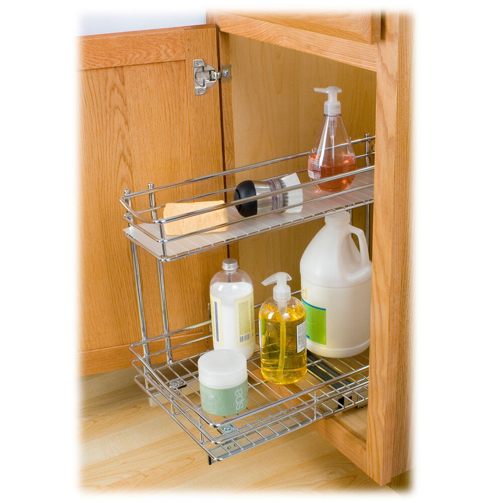 Lynk Professional Roll Out Cabinet Under Sink Drawers 11 5 X 18