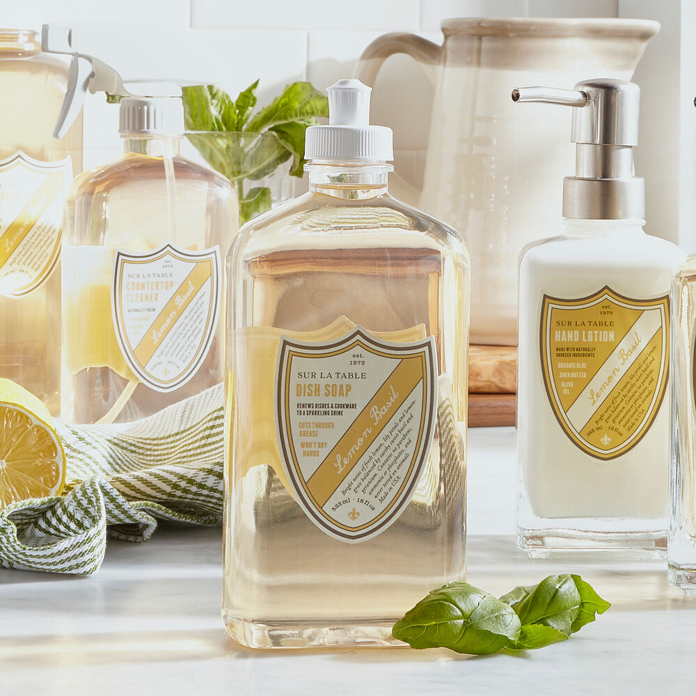 Sur La Table Lemon Basil Dish Soap, 18 oz. Sur La Table