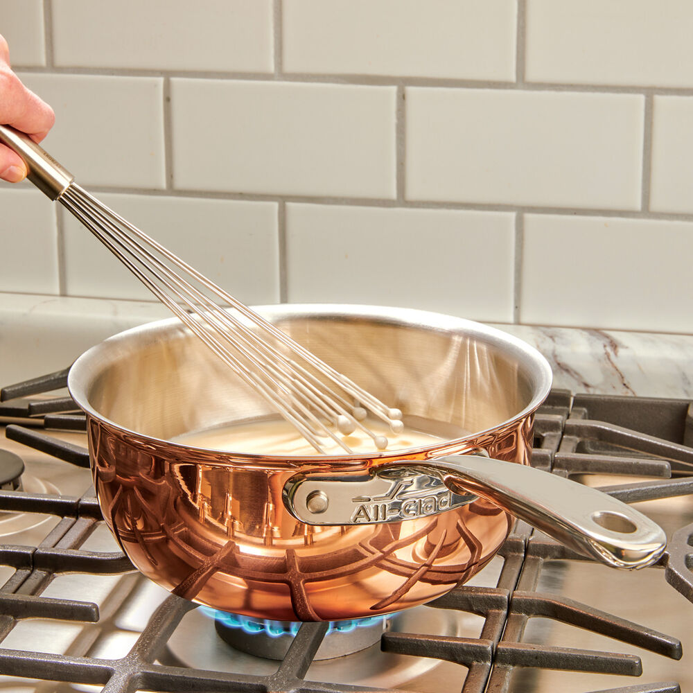 AllClad c4 Copper Saucier, 2.5 qt. Sur La Table
