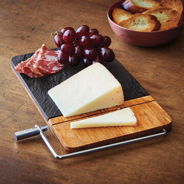 Slate Cheese Board with Slicer