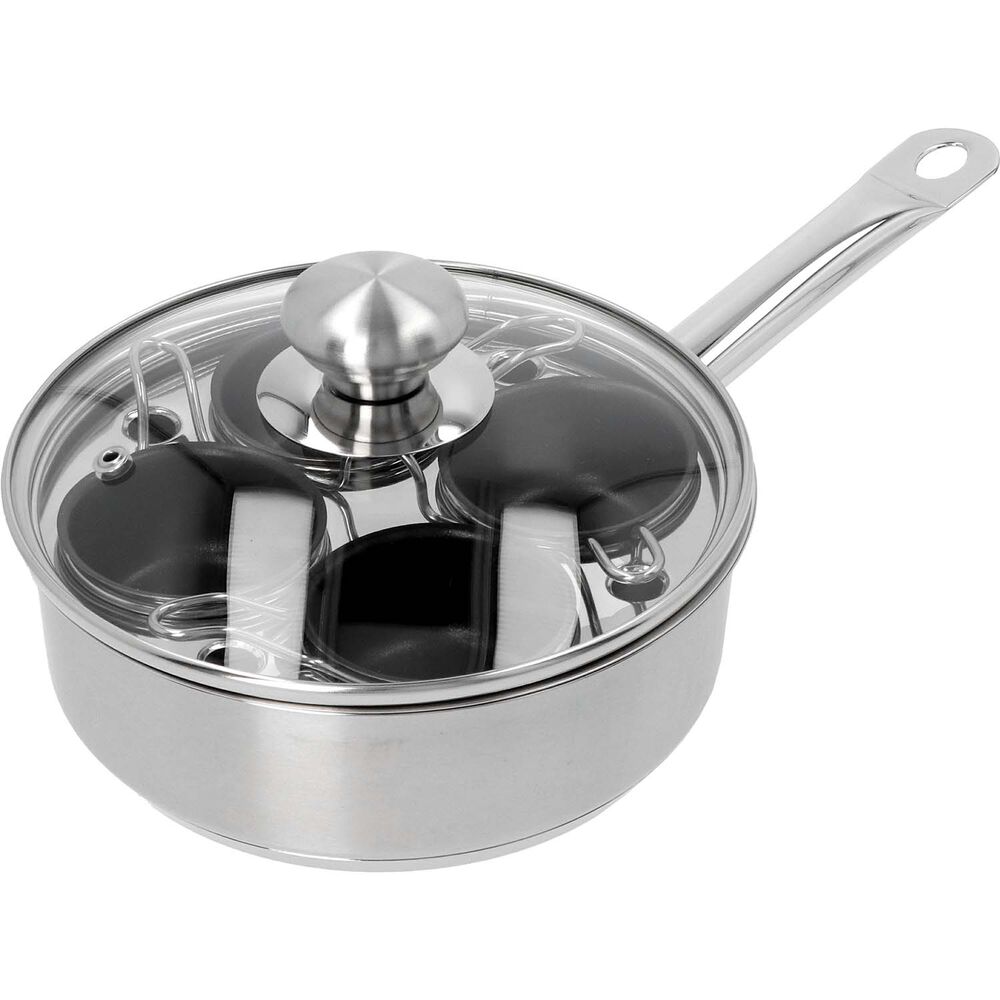 Demeyere Stainless Egg Poaching Pan, 4 cup Sur La Table