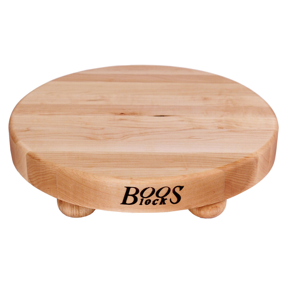 John Boos & Co. Maple EdgeGrain Cutting Board with Feet, 12" Sur La