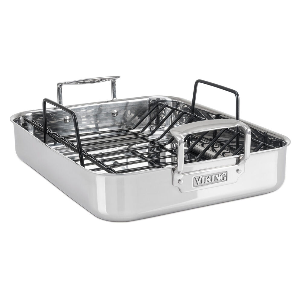 Viking Stainless Steel Roasting Pan with Rack Sur La Table