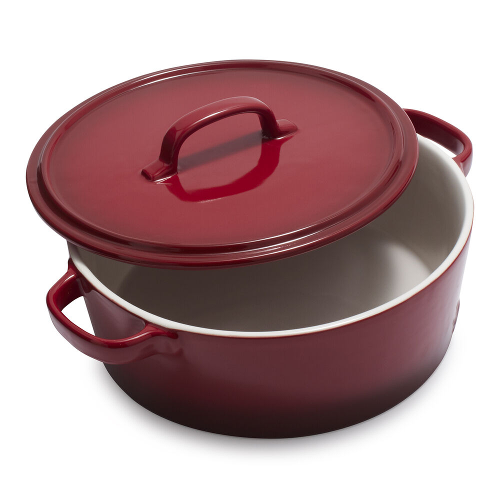Sur La Table La Marque 84 Stoneware Round Casserole With Lid 4 5 Qt Sur La Table