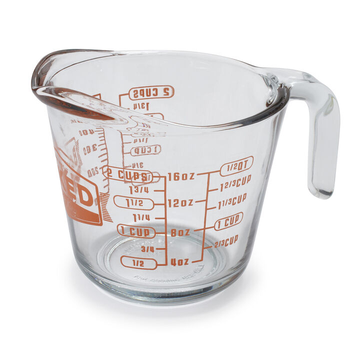 1 Cup - Set of 2, Blueberry Anchor Hocking 1-Cup Fire King Measuring Cup