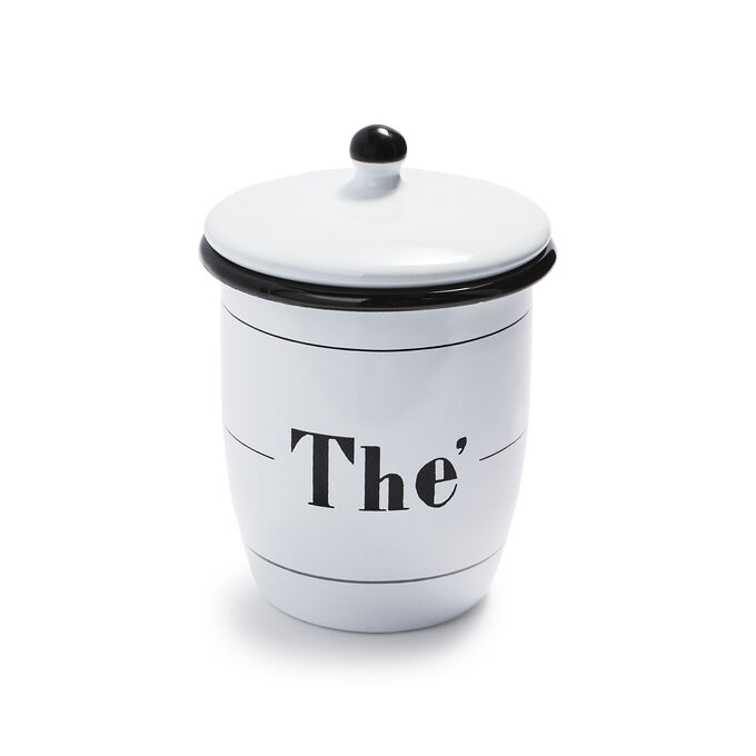 Creative Co-Op Th&#232; Canister with Lid