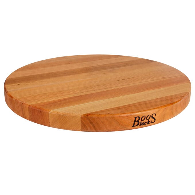John Boos & Co. Edge-Grain Round Cherry Cutting Board