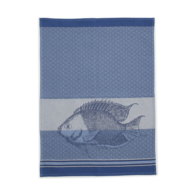 Sur La Table Fish Jacquard Kitchen Towel