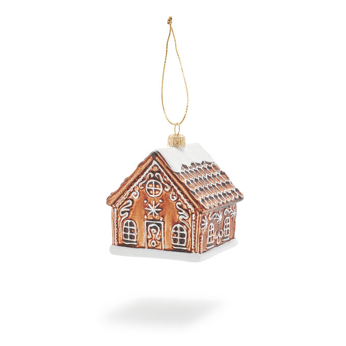 Gingerbread House Glass Ornament Sur La Table