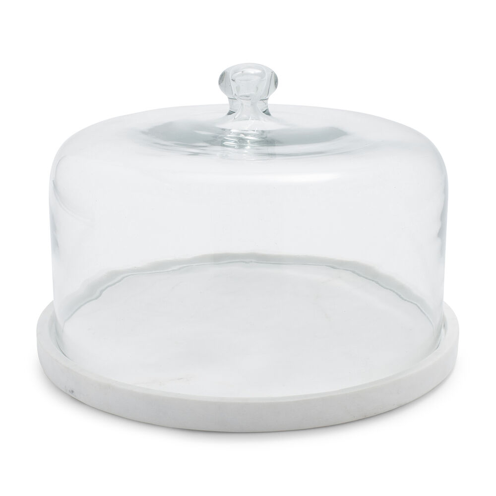 Marble And Glass Cloche Sur La Table