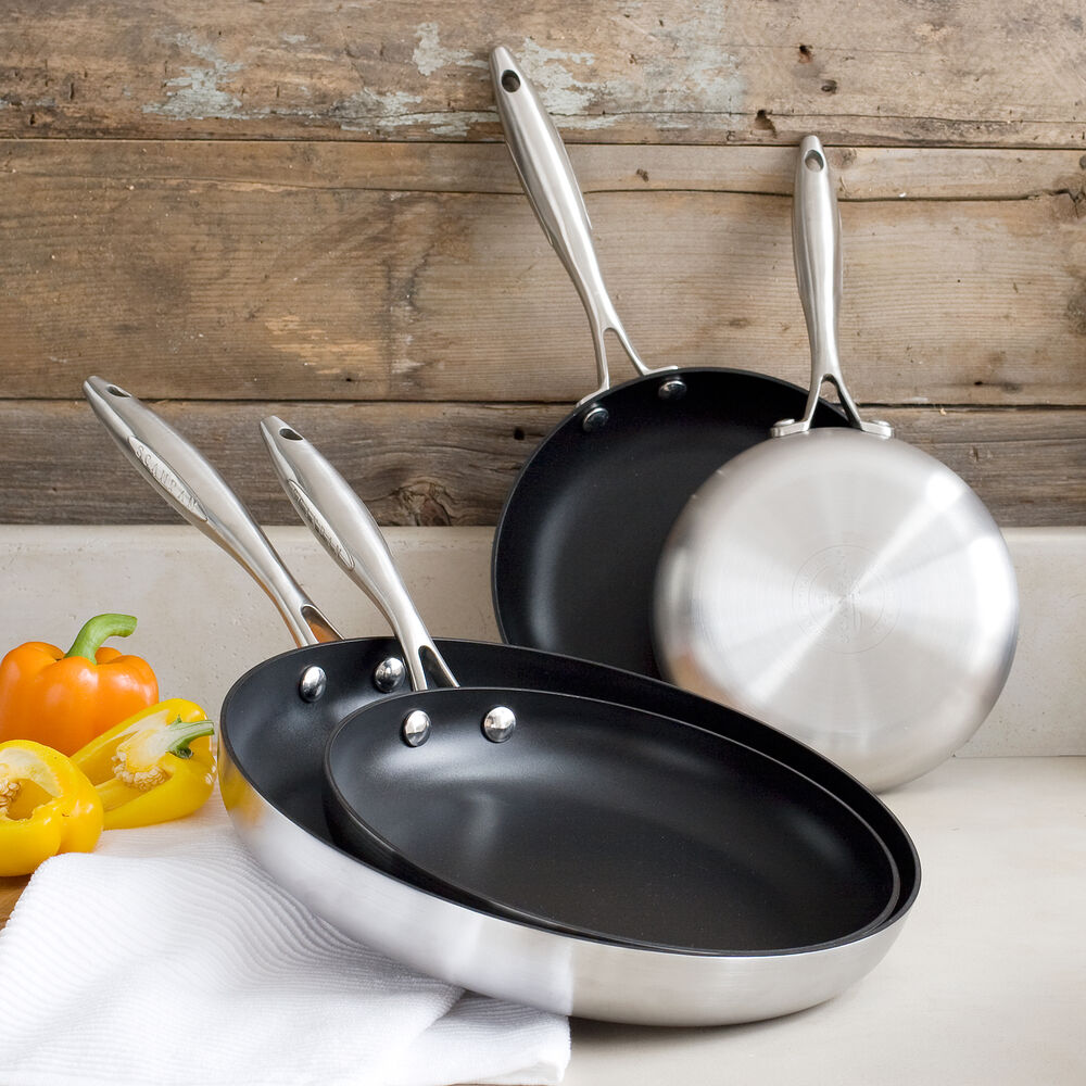 Scanpan 10202600 Classic 2 Piece Fry Pan Set With Ceramic Titanium Surface Handcrafted In Denmark Non Stick Ovenproof Dishwasher Safe 100 Recycled Materials And Pfoa Free