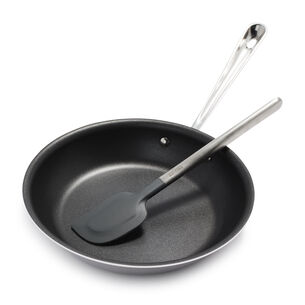 All-Clad D3 Stainless Steel Nonstick 10" Skillet with Spatula 