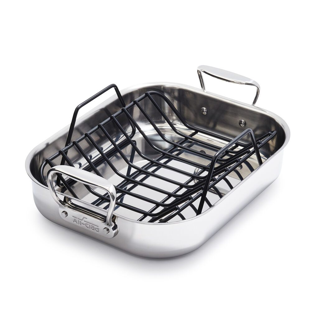 AllClad Stainless Steel Roasting Pan with Nonstick Rack Sur La Table