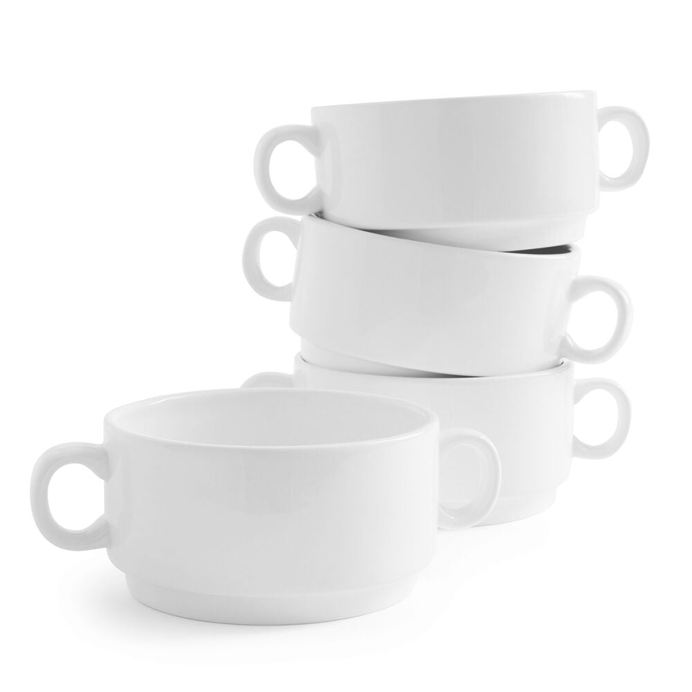 Double Handle Soup Bowls Set Of 4 Sur La Table A mug is a type of cup typically used for drinking hot drinks, such as coffee, hot chocolate, or tea. double handle soup bowls set of 4