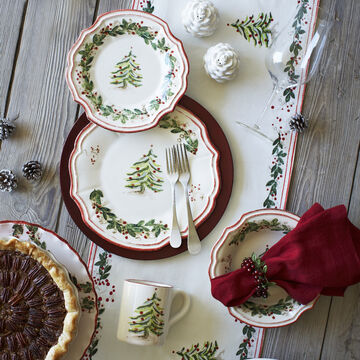 Holly and Pine Plates