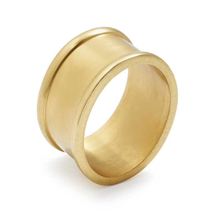 Oval Gold Napkin Ring
