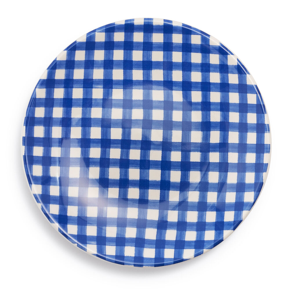 gingham appetizer plates set of 4 sur la table