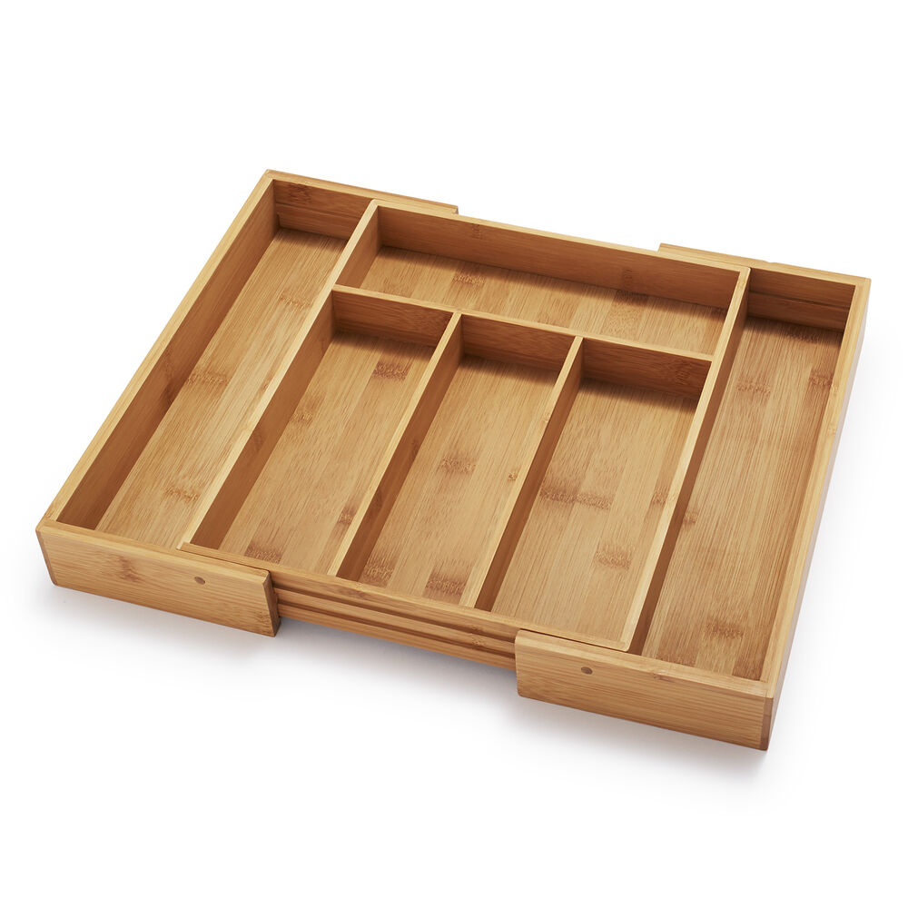 Expandable Bamboo Silverware Tray Sur La Table