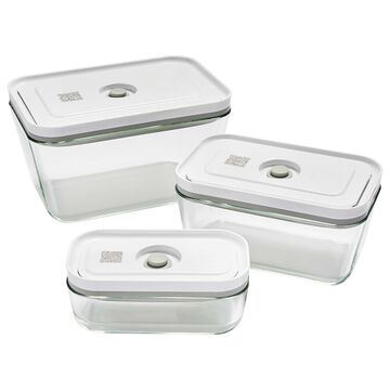 Zwilling Fresh & Save Tall Glass Vacuum Container, Set of 3