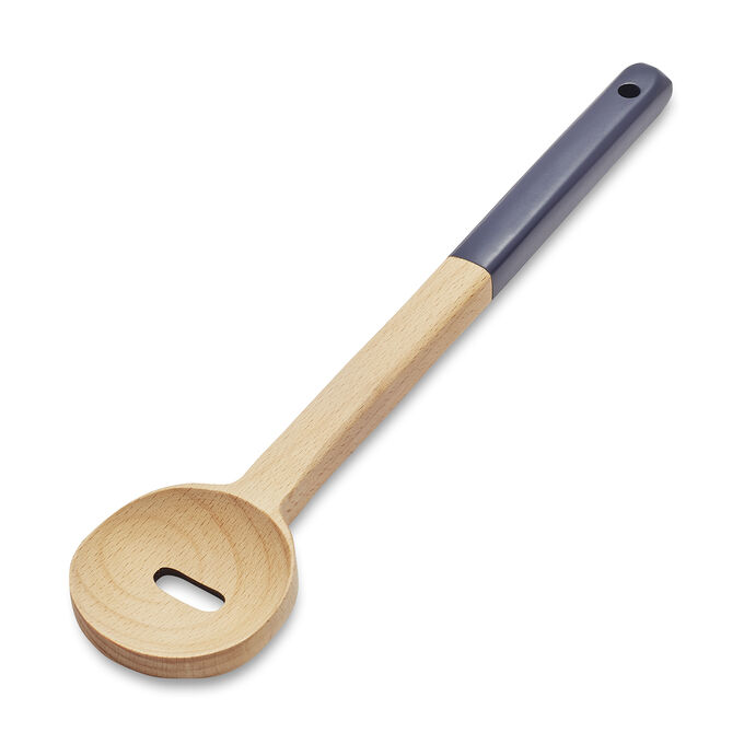 Color Dipped Beechwood Slotted Spoon