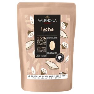 Valrhona Ivoire White Chocolate Feves, 35%