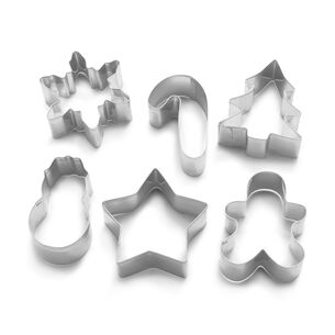 Christmas Mini Cookie Cutters, Set of 6