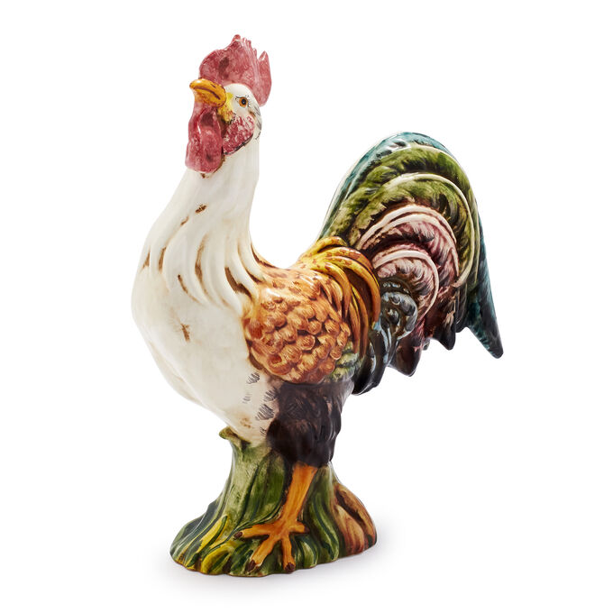 Italian Hand-Painted Ceramic Rooster