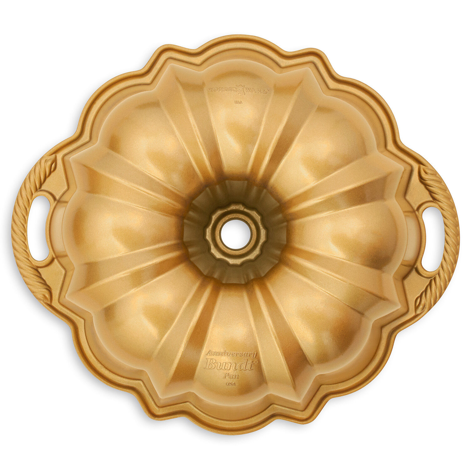 nordic ware 12 cup bundt pan gold
