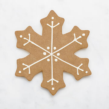 Sur La Table Copper-Plated Snowflake Cookie Cutter with Handle, 4.5&#34;