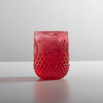 Stemless Acrylic Cherry Glass