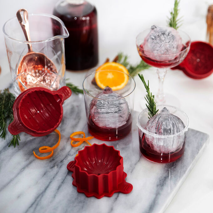 Sur La Table x Tovolo Ornament Ice Sphere Molds, Set of 4