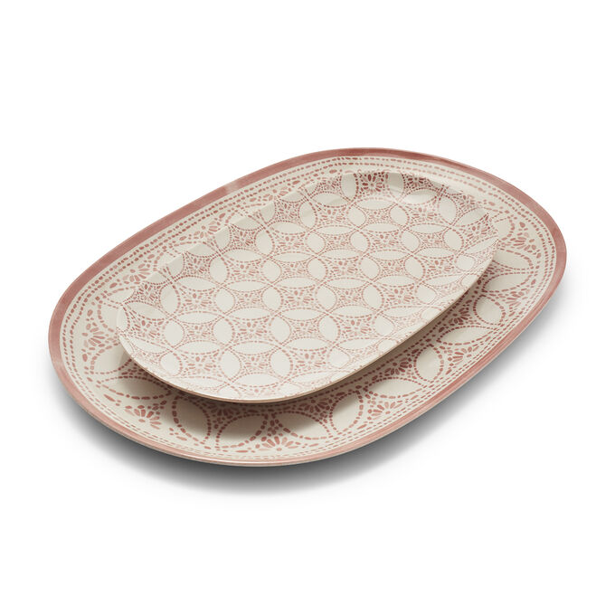 Sur La Table Morocco Outdoor Melamine Oval Platters, Set of 2